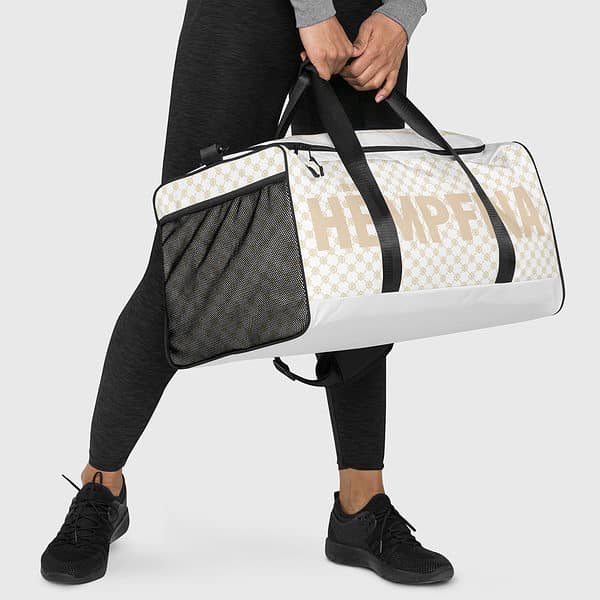 Duffle Bag Lettername Design - White