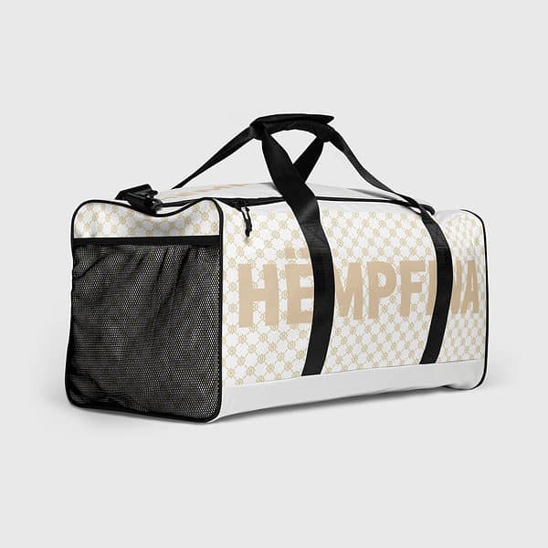 Duffle Bag Lettername Design - White