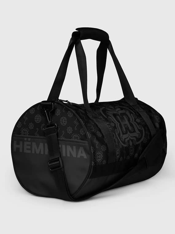 Gym Bag Monogram Motif - Black
