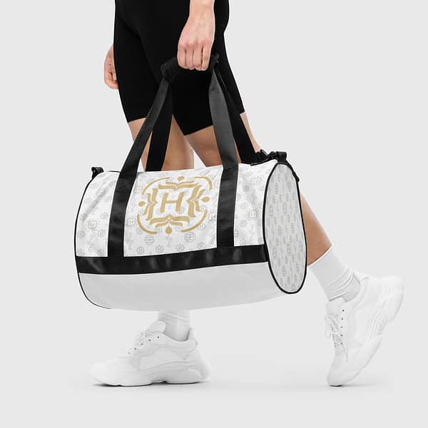 Gym Bag Monogram Motif - White
