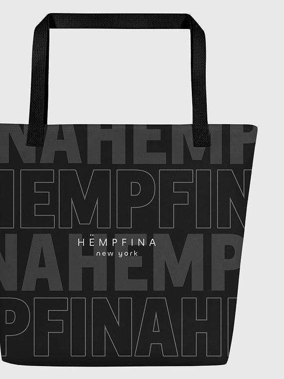 Fashion Tote Lettername Design - Black