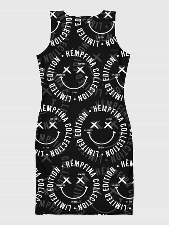 Fitted Dress Fake Smile Club - Black
