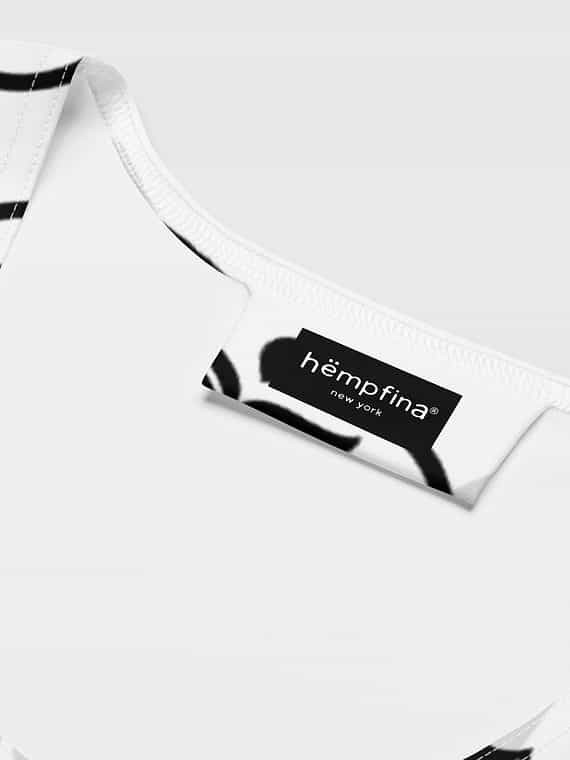 Fitted Dress Monogram - White