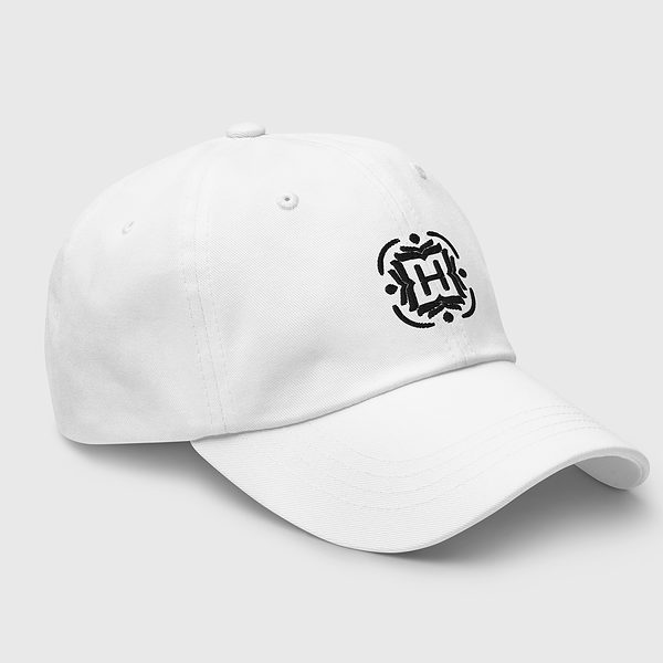 Baseball Cap Monogram - White