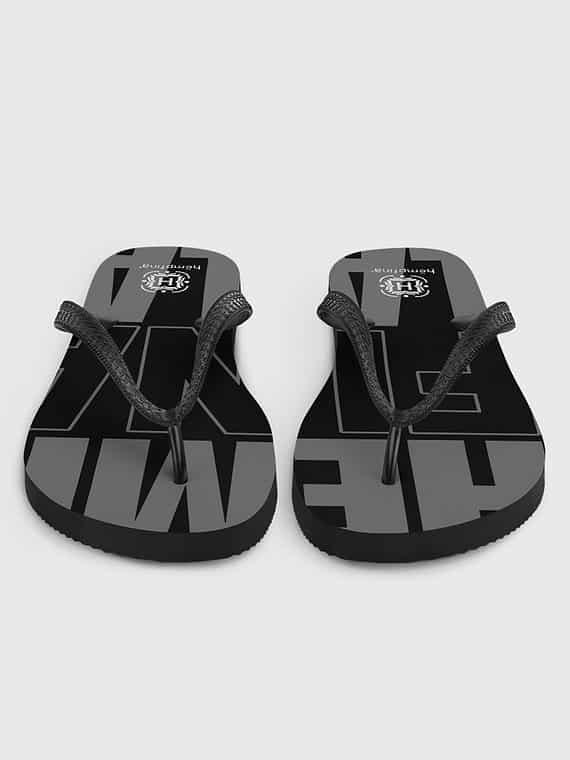 Sandals Lettername Design - Black