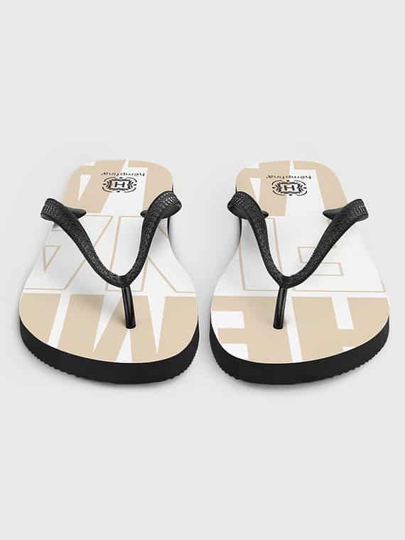 Sandals Lettername Design - White
