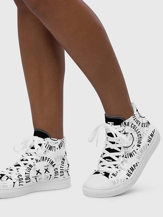 Canvas High-Tops Fake Smile Club - White