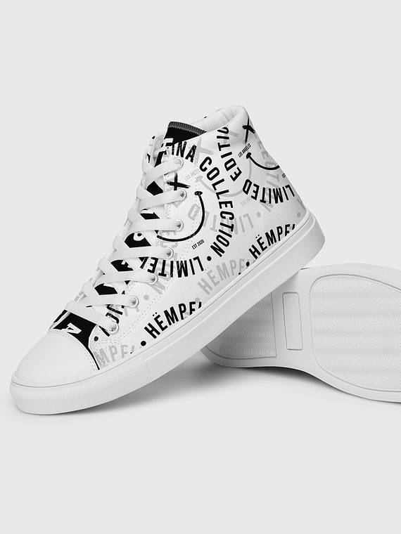 Canvas High-Tops Fake Smile Club - White