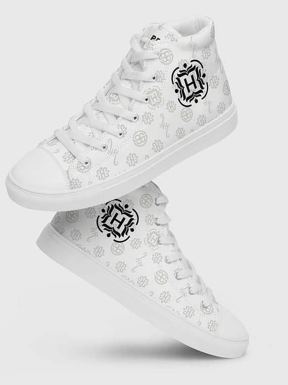 Canvas High-Tops Monogram - White