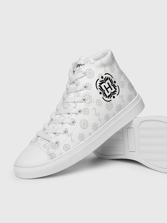 Canvas High-Tops Monogram - White