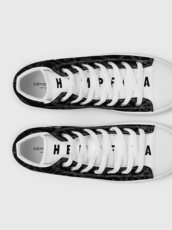 Canvas High-Tops Fake Smile Emblem - Black