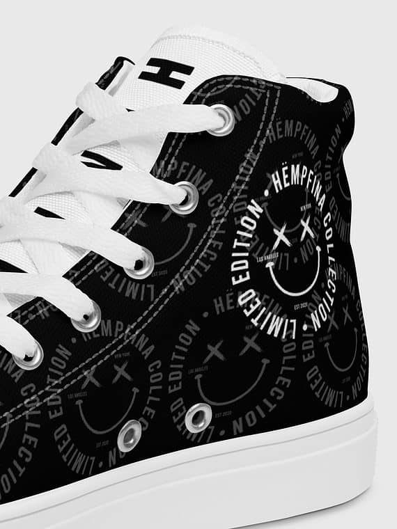 Canvas High-Tops Fake Smile Emblem - Black