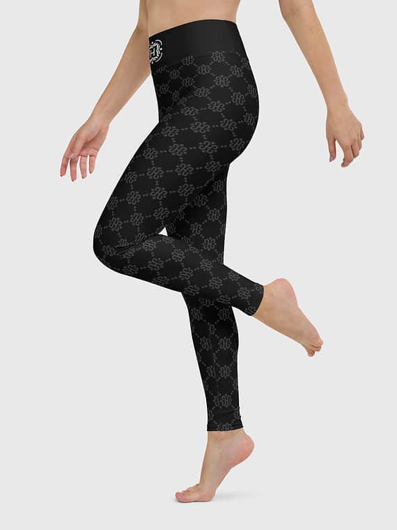 Leggings Crosslink Pattern - Black