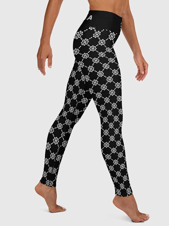 Leggings Crosslink Pattern Bold - Black