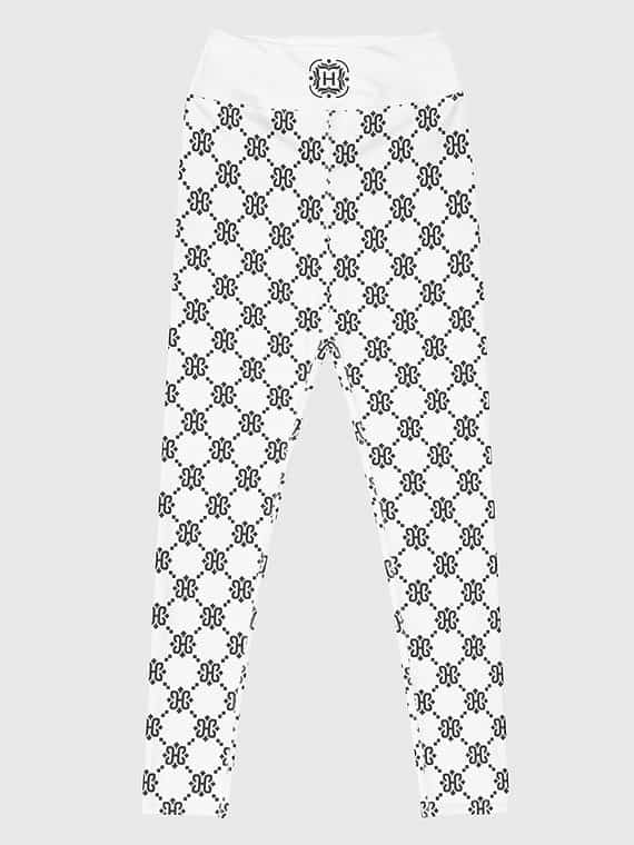 Leggings Crosslink Pattern Bold - White