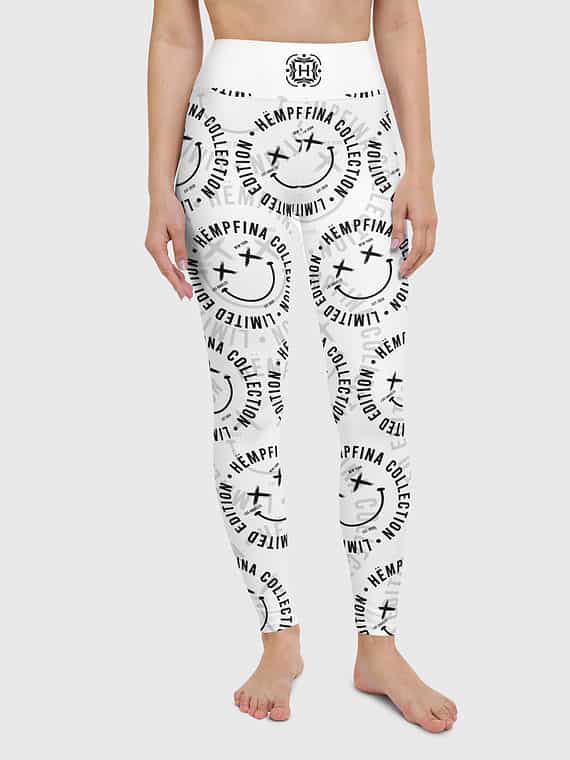 Leggings Fake Smile Club - White