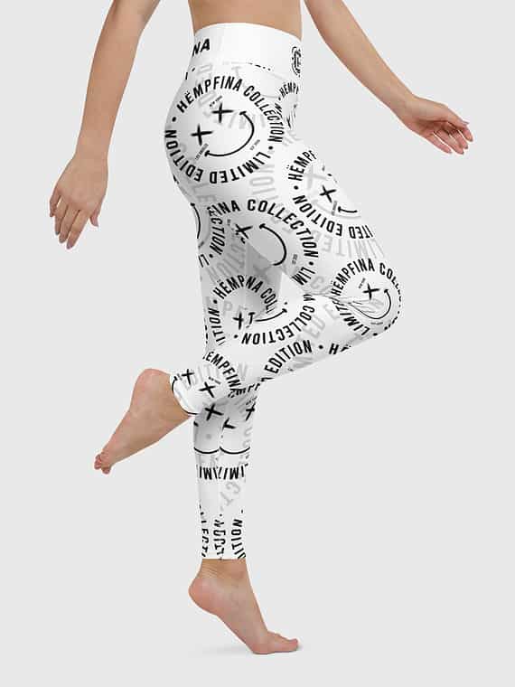 Leggings Fake Smile Club - White