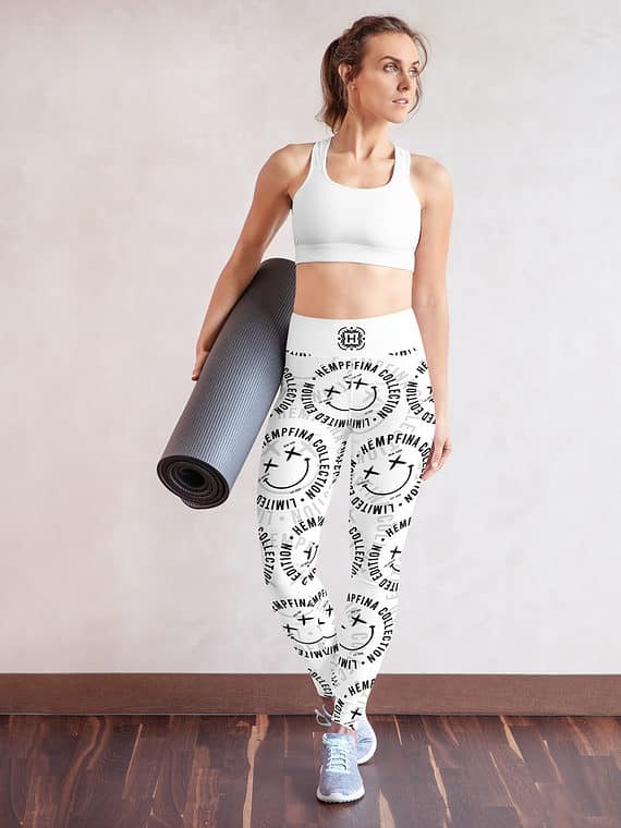Leggings Fake Smile Club - White