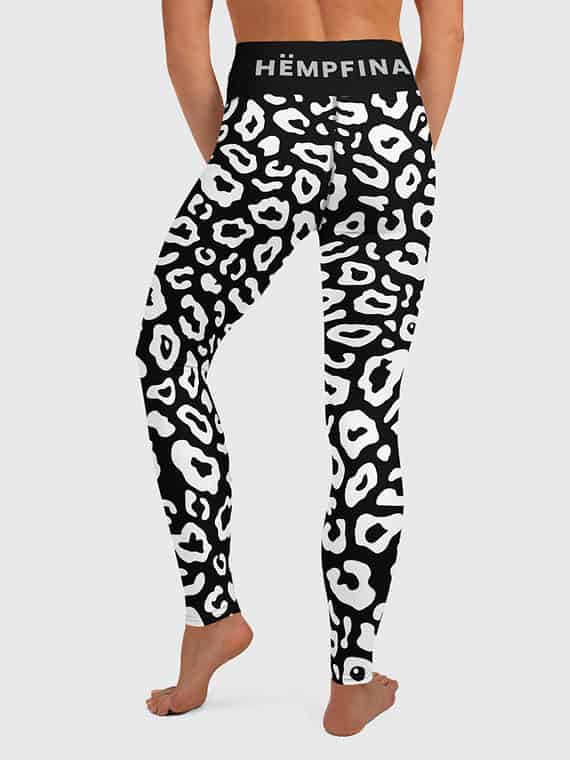 Leggings Leopard Print - Black