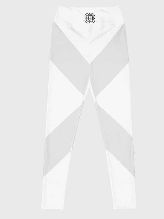 Leggings Monogram Stripe - White