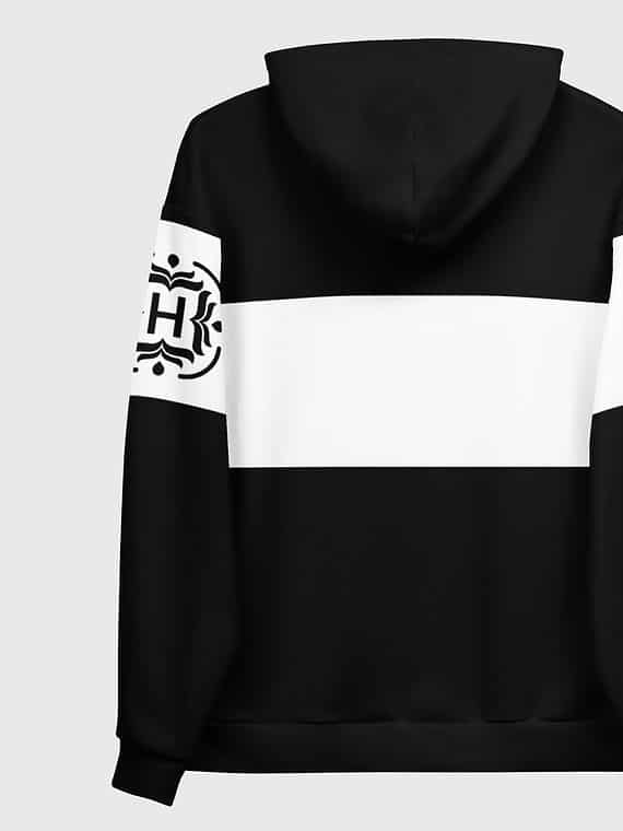 Hoodie Stripe Monogram - Black