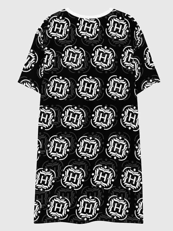 Tee Dress Monogram - Black