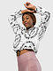 Cropped Windbreaker Fake Smile Club - White
