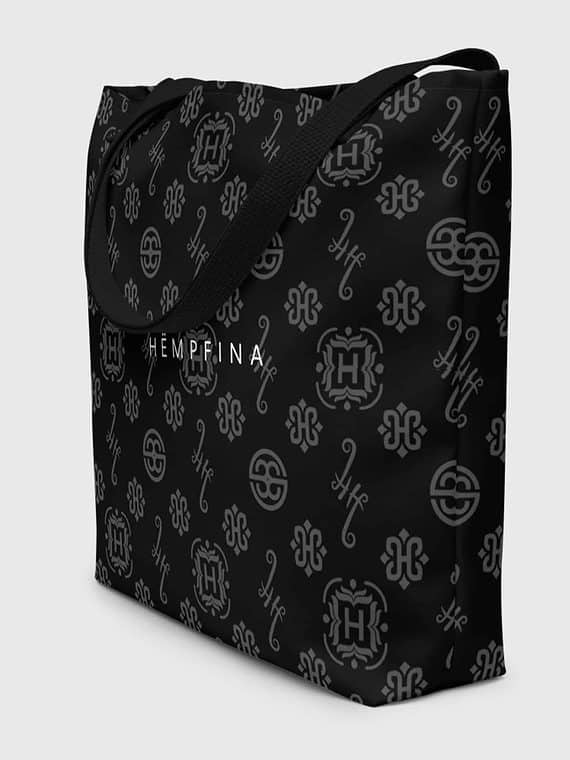 Fashion Tote Signature Motif - Black