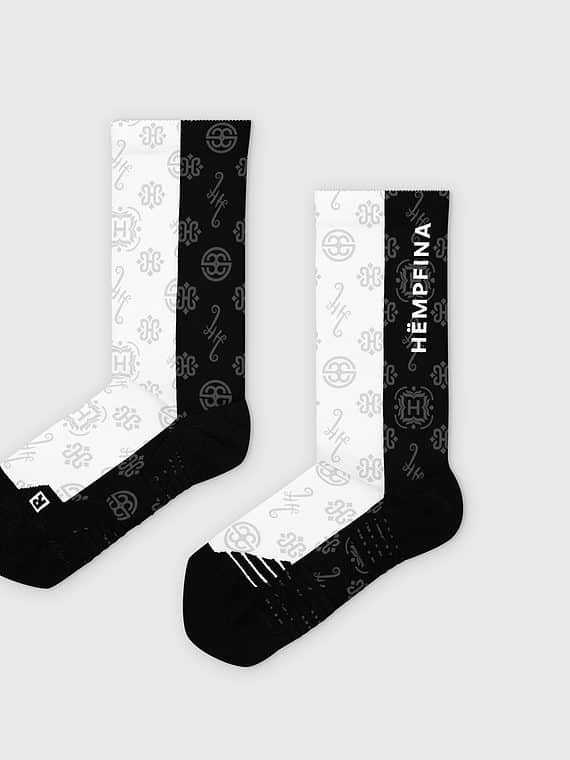 Crew Socks Signature Motif - White Front