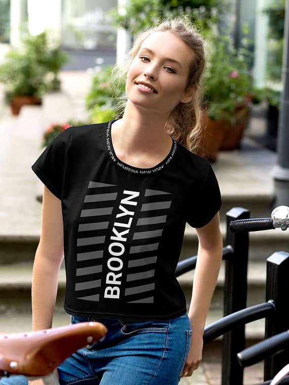 Crop Tee Brooklyn - Black