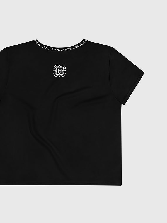 Crop Tee Girl Power - Black