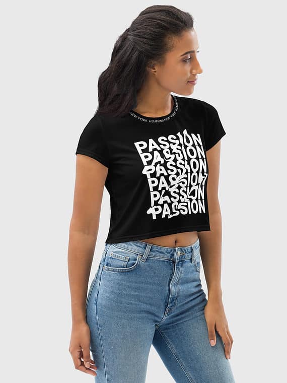 Crop Tee Passion - Black