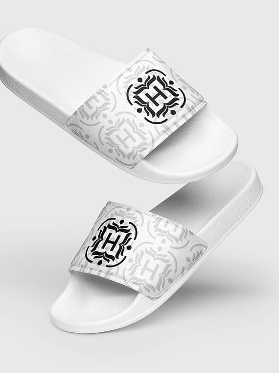 Slides Monogram - White