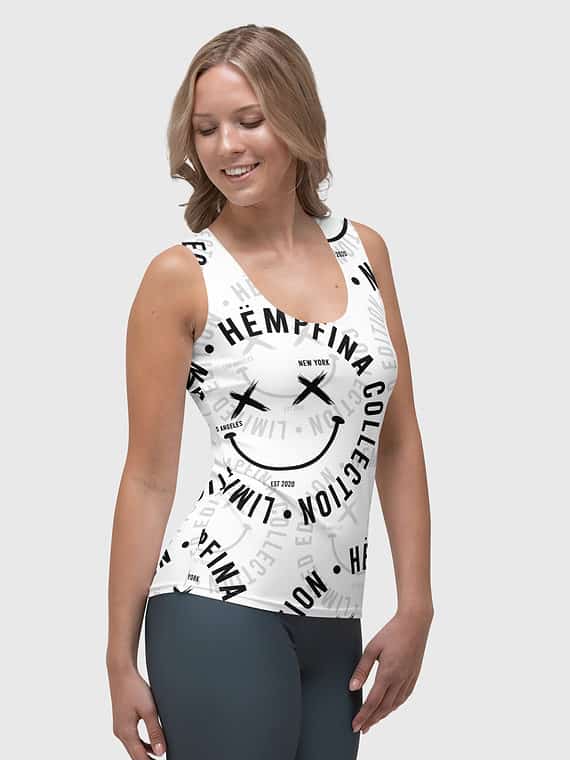 Tank Top Fake Smile Club - White