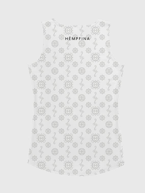 Tank Top Signature Motif - White