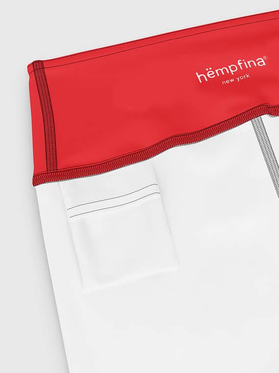 Yoga Shorts Fake Smile Club Red - Black